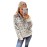 Leopard Print 1/4 Zip Elastic Cuff Sherpa Pullover